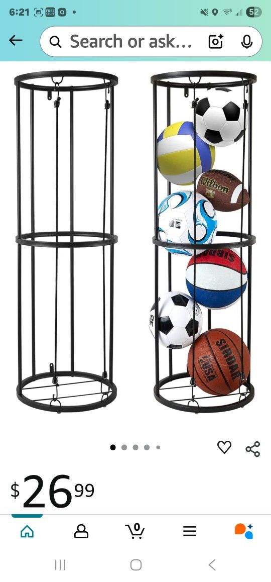 New: Ball Holder- Garage/ Shed