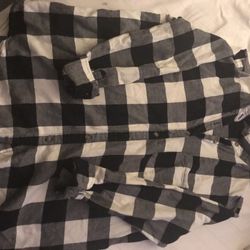 Black & White Plaid Flannel 