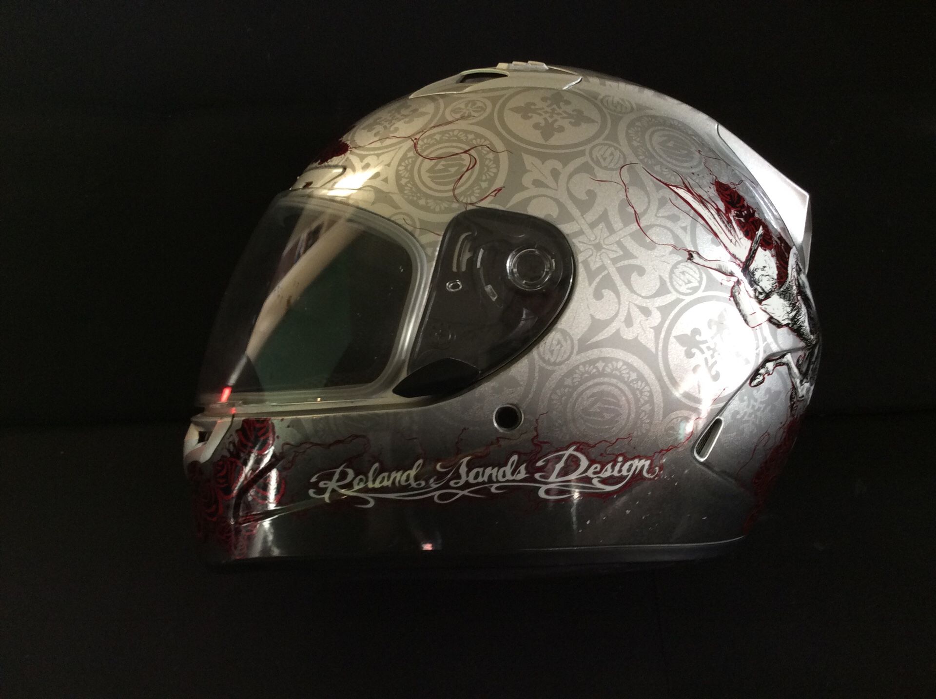 Bell Roland Sands Vortex Motorcycle Helmet, Medium. With Bag!