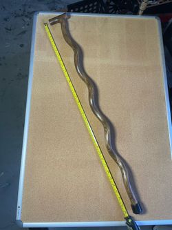 Vintage spiral wood cane/ walking stick