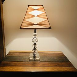 Beautiful Antique Nightstand/Table Lamp. Nice and cozy. Like new condition. 22” tall with shade. Look at another lamp and buy both for $50. Great barg