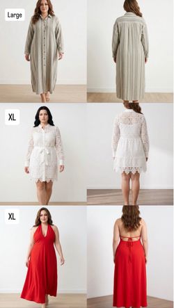 3-Pc Women's Plus Size Dress Bundle (Sizes L & XL)