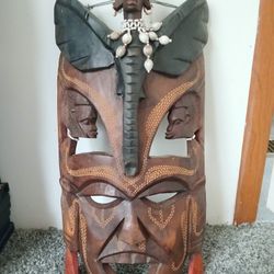 Vintage Wooden Mask 