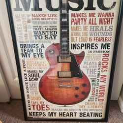 Music / Guitar Wall Art 