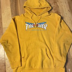 Thrasher Yellow Hoodie