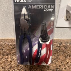 Klein Tools 94155 American Legacy Lineman Pliers and Klein-Kurve Wire Stripper