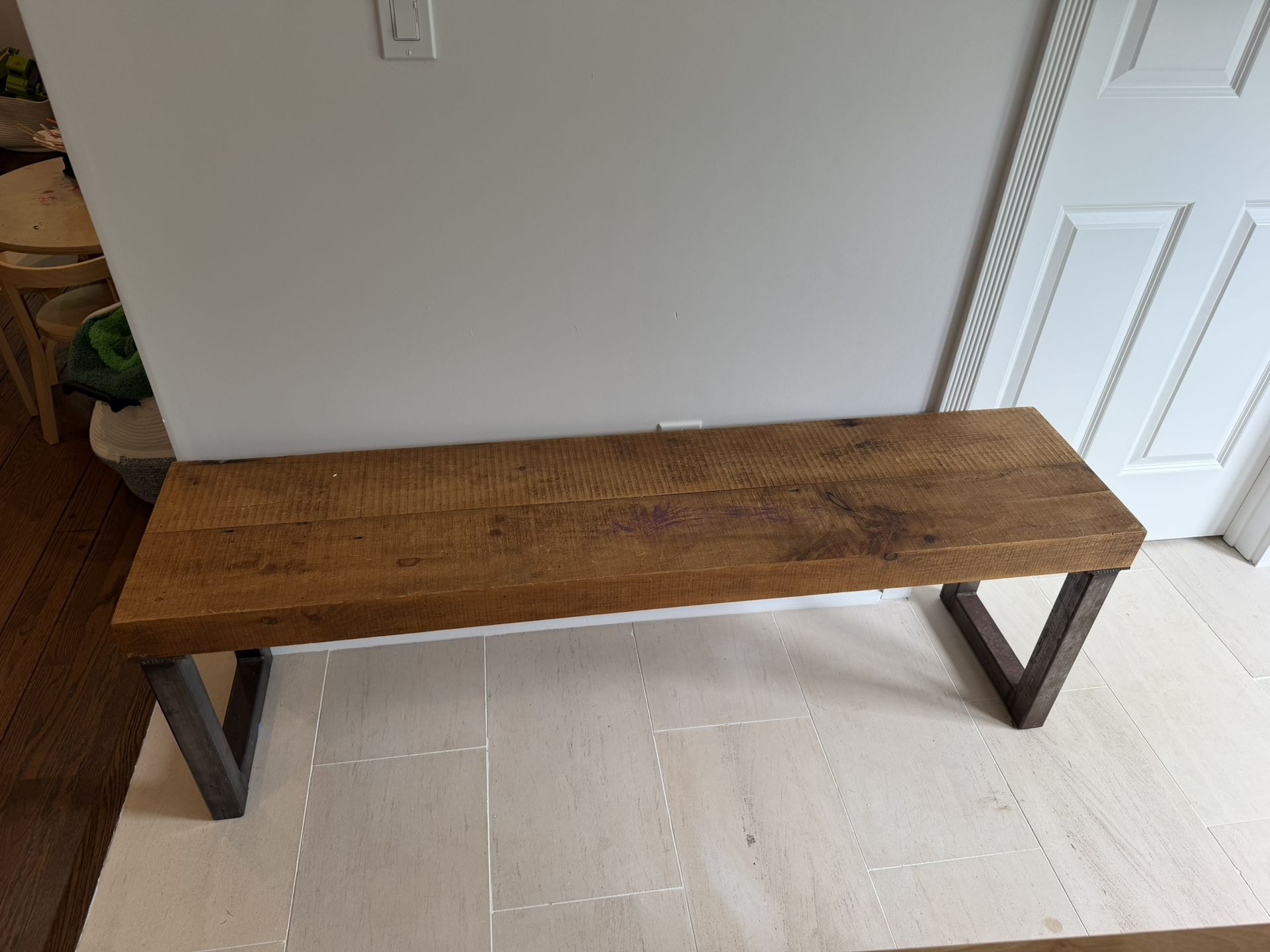 Pair Of Wooden Benches