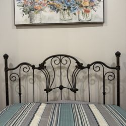 Bed Frame And Heavy Metal Headboard  $ 40 OBO