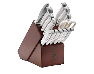 HENCKELS  15-Piece White Handle Knife Set