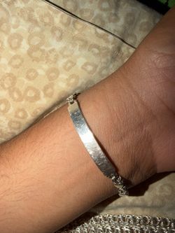 Id heart chino link bracelet