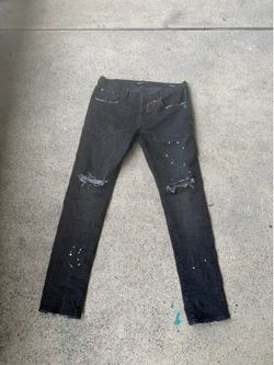 Purple jeans