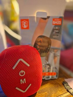 Red Fabric Portable Bluetooth Speaker for bicycle