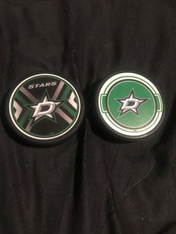 Dallas Stars hockey pucks