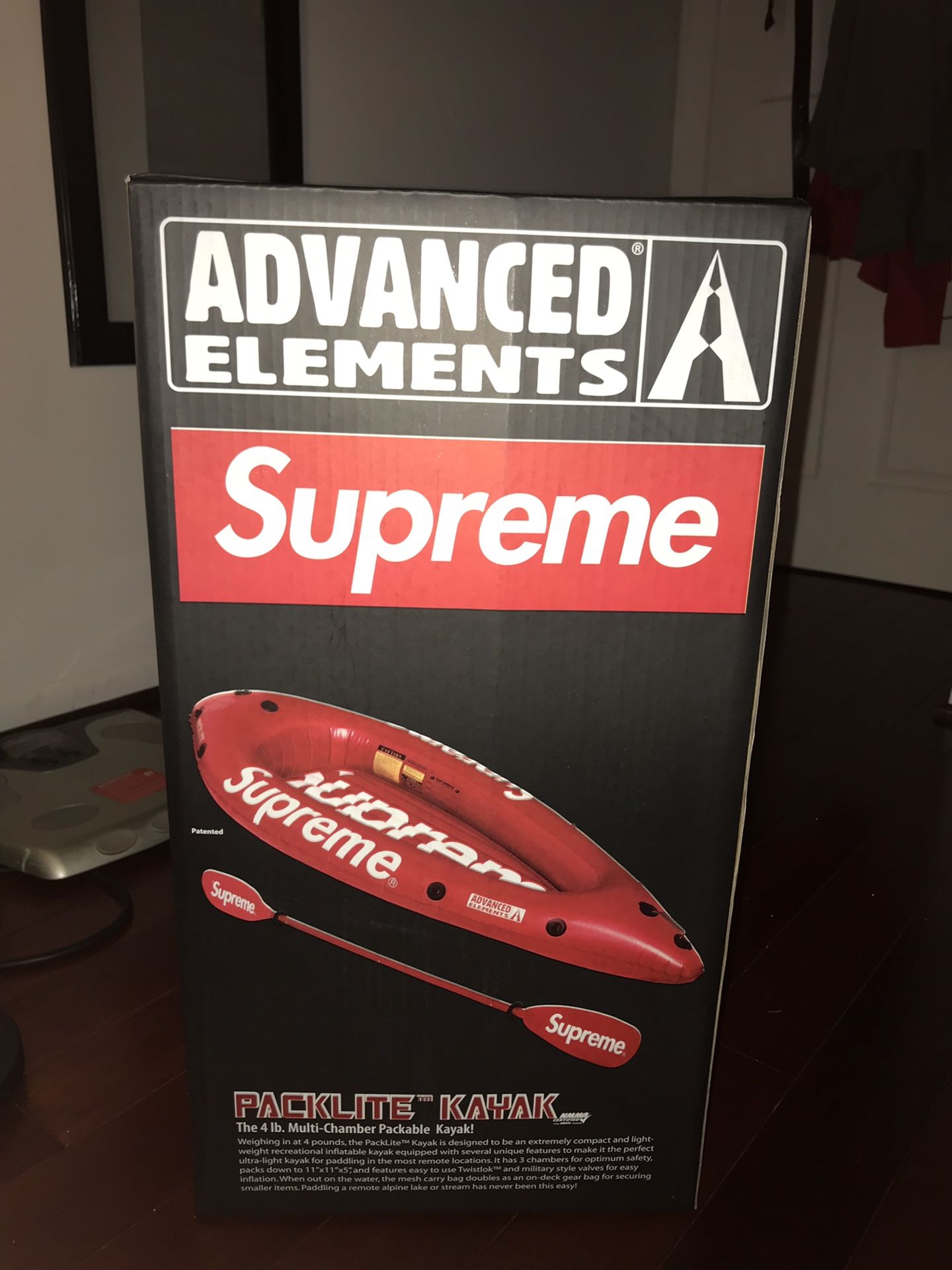 Supreme kayak never opened