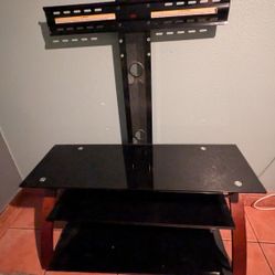 Black Glass TV Stand 