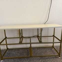 Modern Gold Console Table