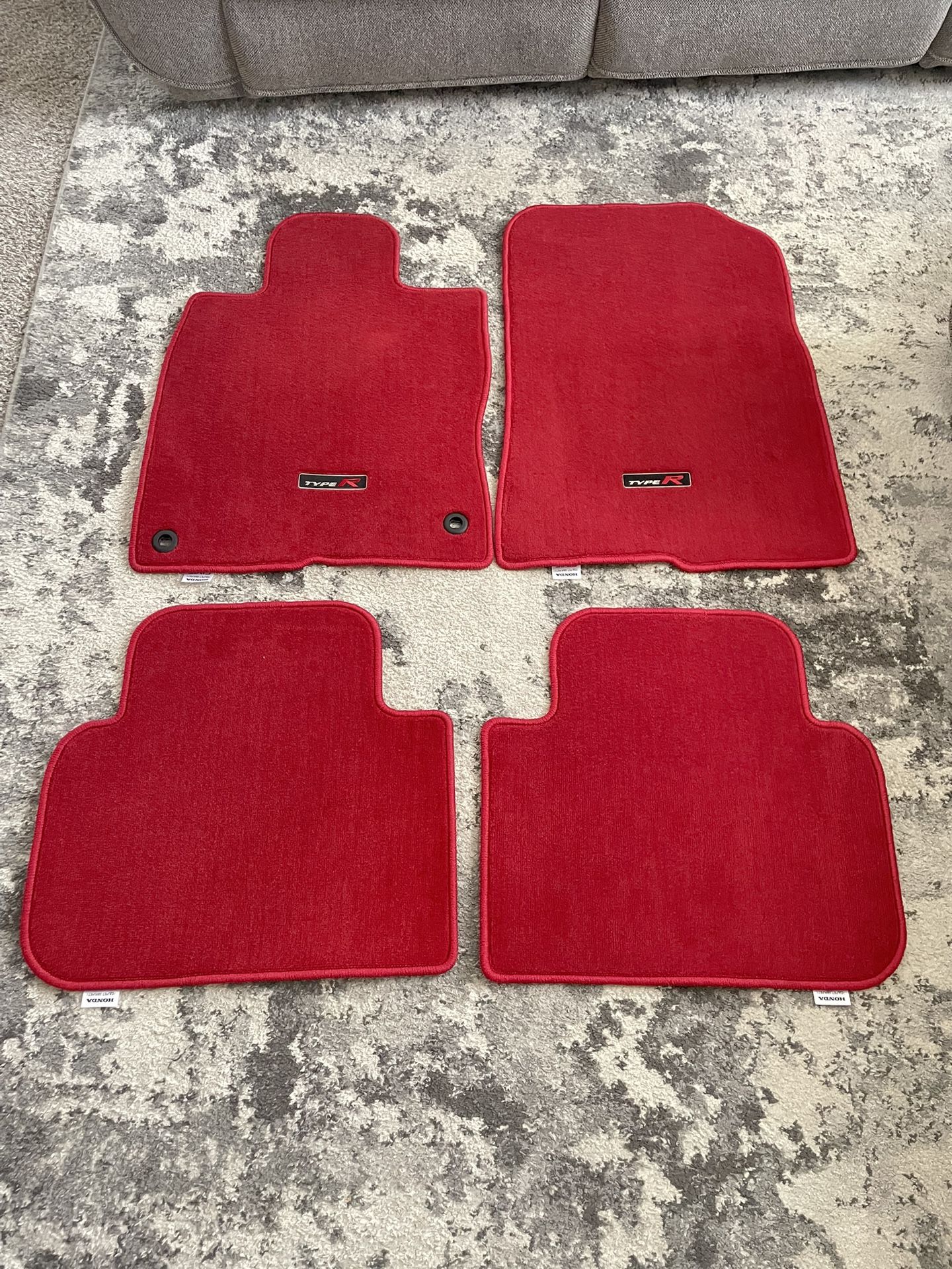 π₯ 2023-2025 Honda Civic Type R (FL5) OEM Red Carpet Floor Mats - Excellent Condition