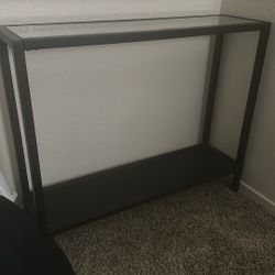 Glass & Metal Table