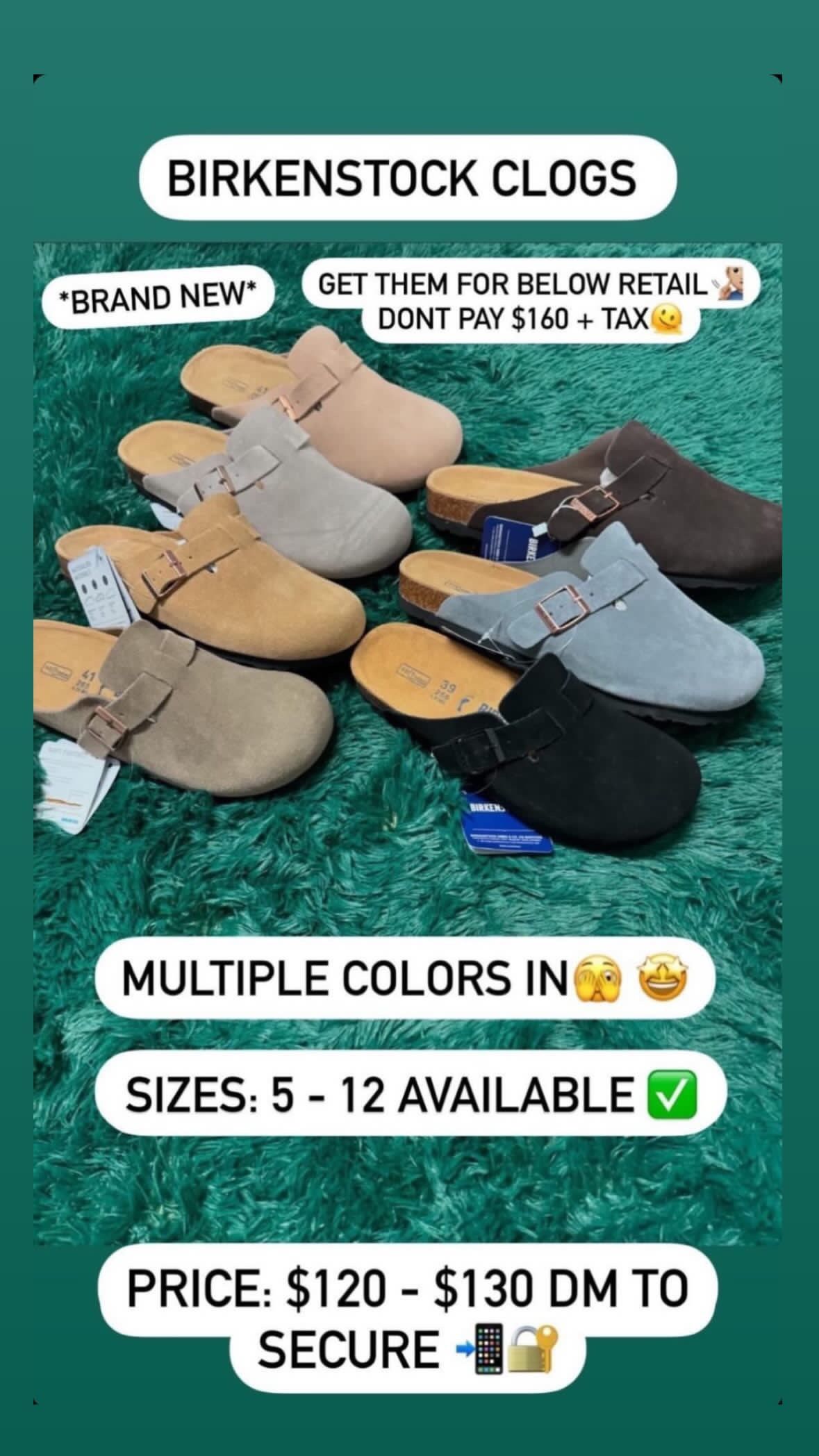 BIRKENSTOCKS FOR THE LOW !  