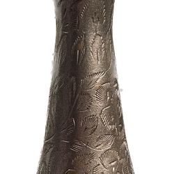 Antique Etched Indian Brass Vase 