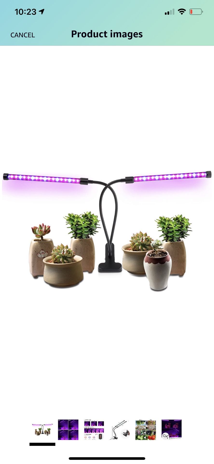 Grow lights for plants