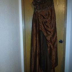 Chocolate/coffee Brown Dress Size 16
