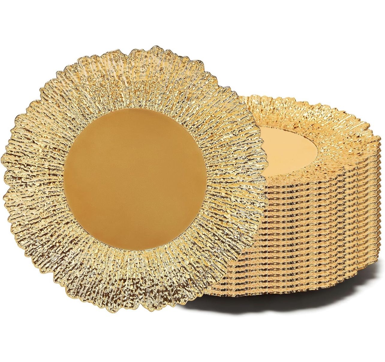 plated charger plates, 13-inch