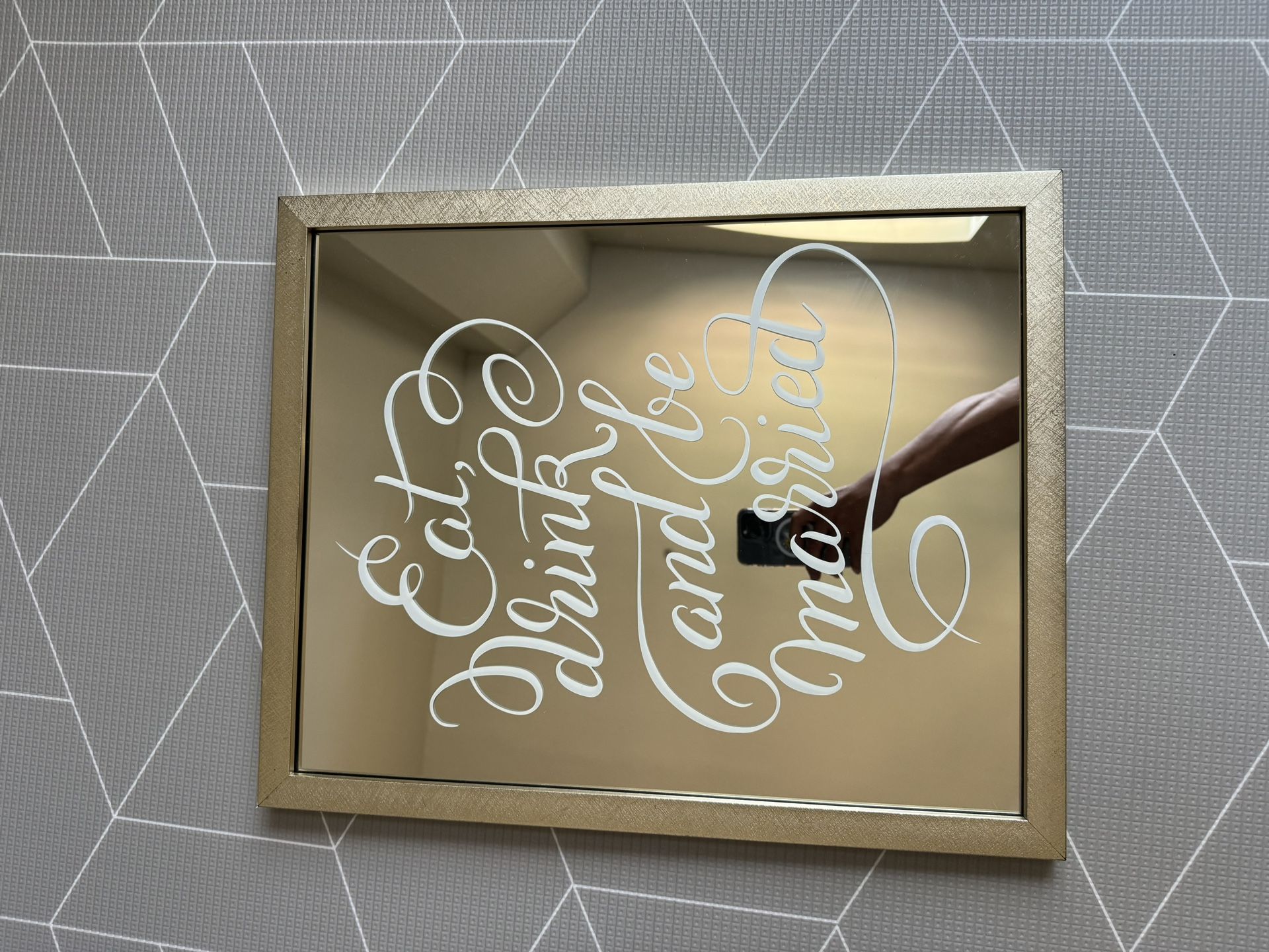 Wedding Sign Mirror Bar Sign $20