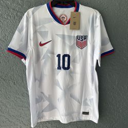 USA Soccer Jersey Pulisic White 2025