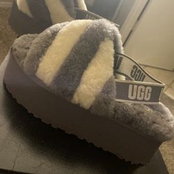 UGG Australia UGG Disco Stripe Platform Slide Sandal