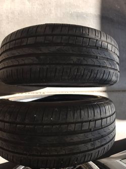 2 perelli runflat tires