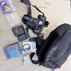 Canon Rebel T4i EOS 650D with bag, filters, extra batteries 