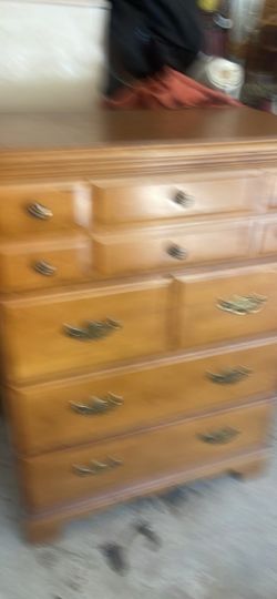 Great maple four drawer tall chest