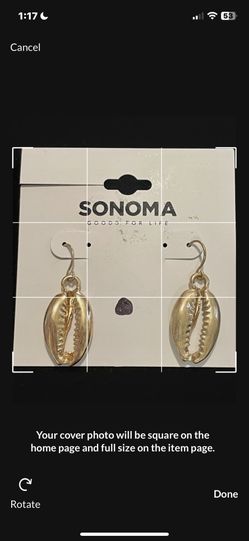 New! Pretty Gold Crab Claw Earrings. Fun Earrings! 