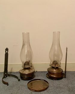 Vintage Glass Sconce Set