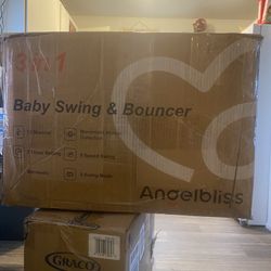 Angelbliss Baby Swing & Bouncer New Open Box