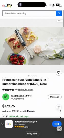 Princess House immersion blender new