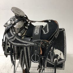 Montura Charra Plateada 