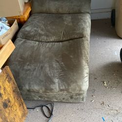 Green Velvet Lounge Chair