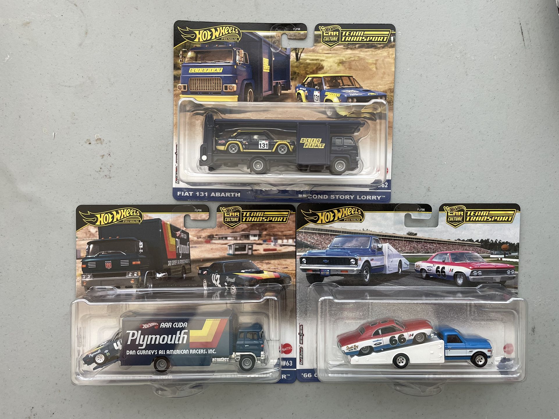 Hot Wheels 2024 Team Transport Premium 62 63 64 Set
