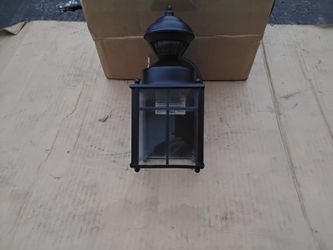 Nice Black Outside Porch Light With Dust Till Dawn Sentinel Brand New. 