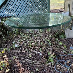 Glass Patio Table