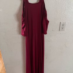 Red evening gown size extra large