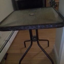 Glass Table With Matching Two Chairs