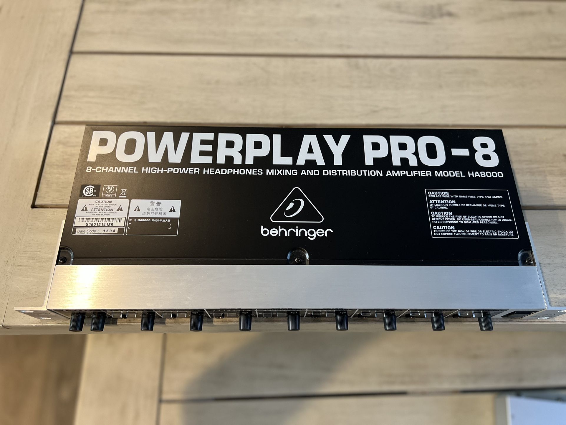 Behringer Pro 8 HA8000 8 Channel Headphone Amplifier for Sale in