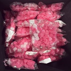 Pink Heart Foam Packing Confetti 