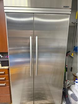 KitchenAide 42 inch side by side built in refrigerator