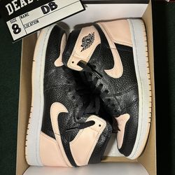 Jordan 1 Retro High Black Crimson Tint Size 8M
