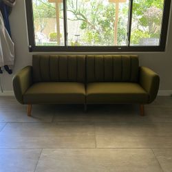 Olive Green Futon Couch 