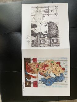 Stickymonger 2021 Signed Print Set Allouche Gallery Postcards
